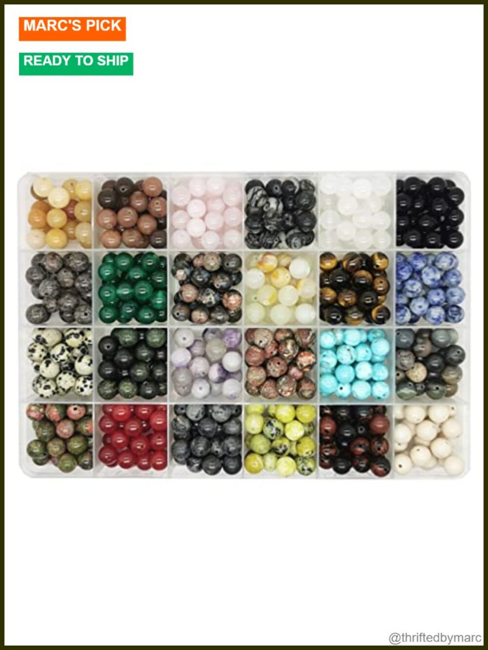 504pcs 8mm Natural Stone Beads Healing Crystal Gemstone Loose Beads DIY Jewelry
